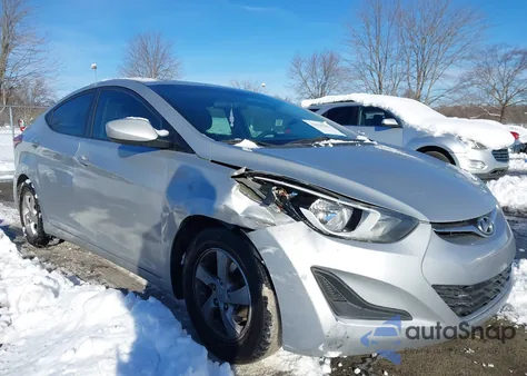 2014 Hyundai Elantra Se from USA, damaged, VIN 5NPDH4AE9EH493201
